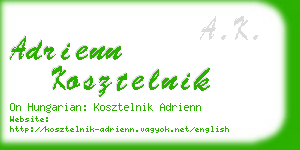 adrienn kosztelnik business card